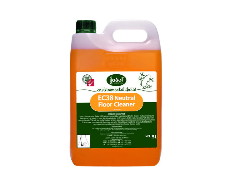 Jasol Environmental Ec38 Neutral Floor Cleaner - Orange 5 Litre