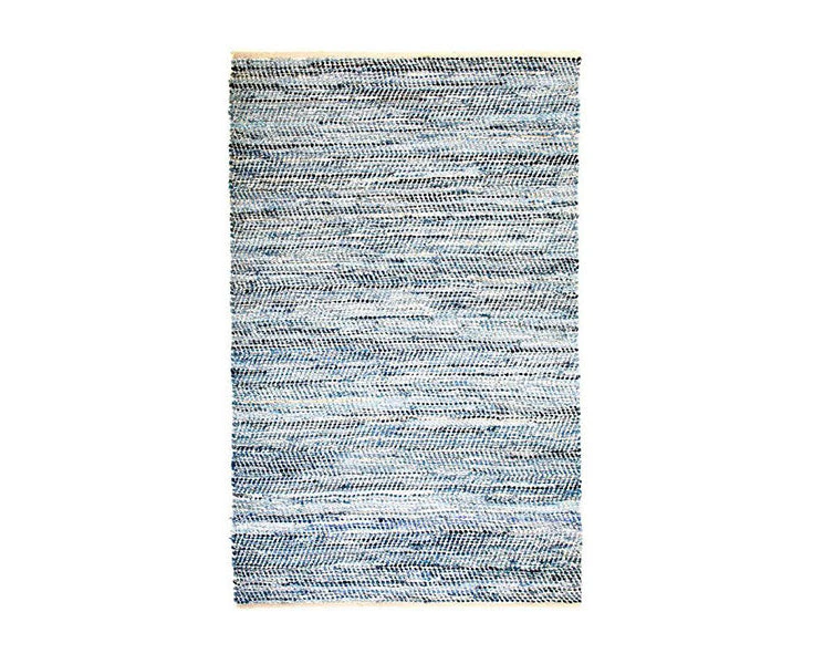 Rustic Charm Blue Flatweave Rug