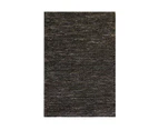 Hand Woven Hemp Black Rug