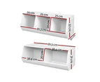 Keezi Kids Toy Box Stackable Bookshelf Storage Organiser Bookcase Shelf