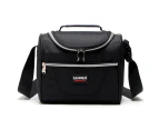 Sannea Large Durable Insulated Cooler Lunch Bag-Black