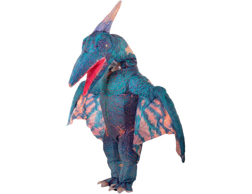 Inflatable Blue Pterodactyl Adults Dinosaur Costume