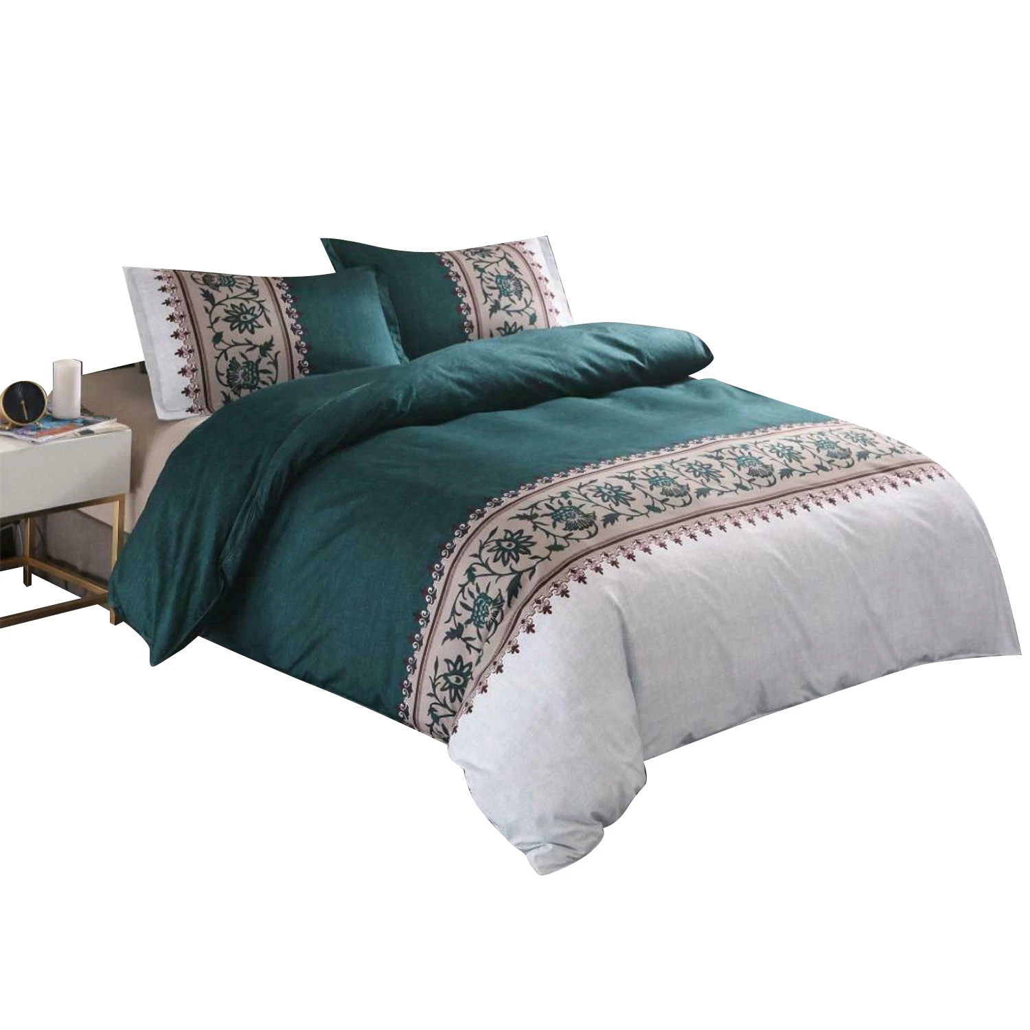 Ultra Soft Single Double Queen King Quilt Cover Set - Bohemian Jade