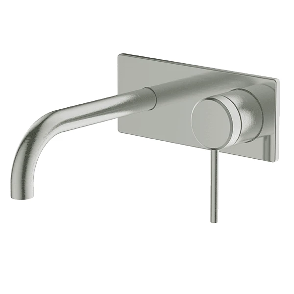 Poco Wall Basin/Bath Set 165mm Brushed Nickel