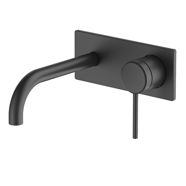 Poco Wall Basin/Bath Set 165mm Matte Black