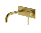 Poco Wall Basin/Bath Set 165mm Brushed Brass