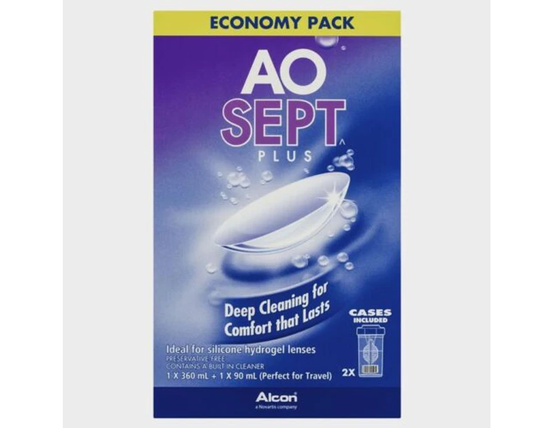 AoSept Plus Economy Pack 360mL + 90m