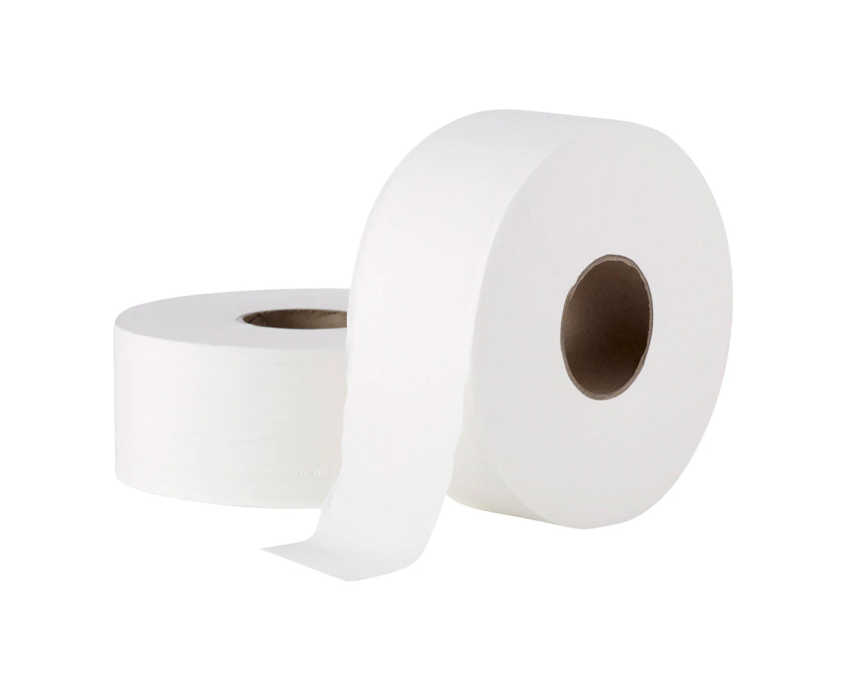 LIVI Basics 2 ply 300 metre Jumbo Toilet Rolls x 8 rolls