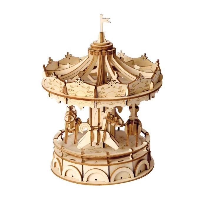 Robotime Classical 3D Wooden Merry Go Round 178pc