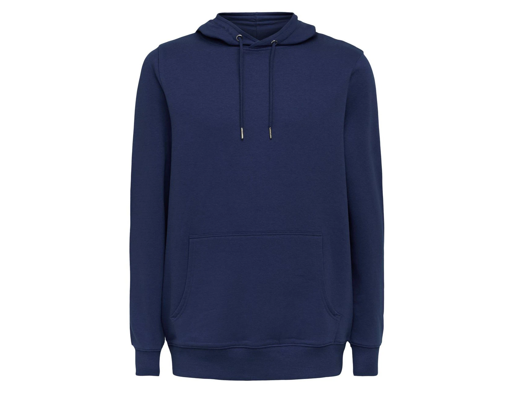 Egomilano Men's Unisex Cotton Hoodie Top with Soft Plush Lining - Premium Navy