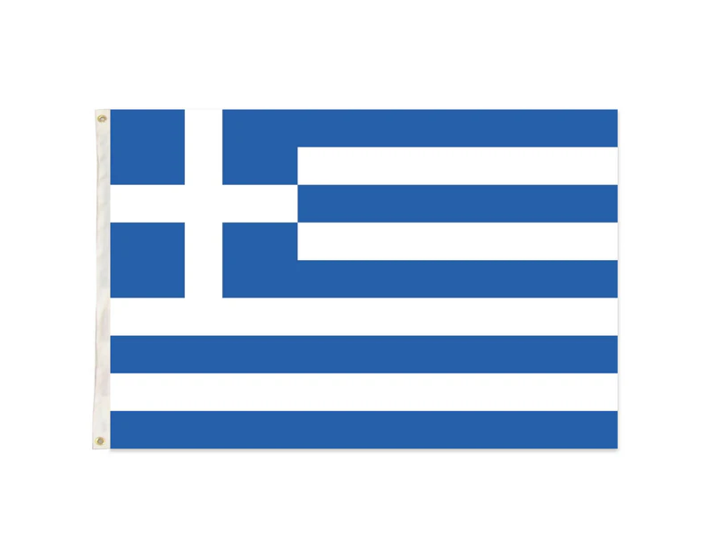 Large Greece Greek Flag Heavy Duty Outdoor 90 X 150 CM - 3ft x 5ft