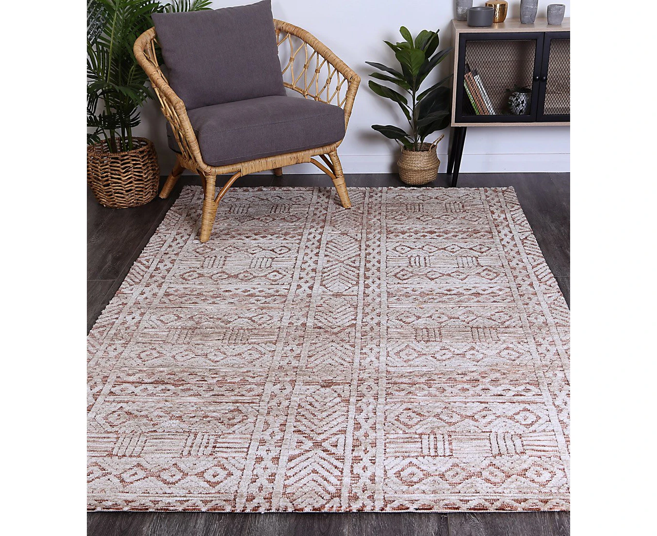 Alayah Tribal Rust Rug