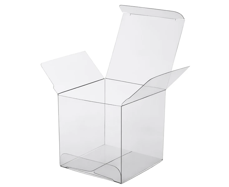 10 Pack - 15 x 15 x 15cm Square Cube Clear Plastic Large Gift Box - Retail Product Display Post Packaging See Through