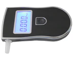 Digital Breath Alcohol Tester Breathalyser Backlit Lcd Display 5X Mouthpiece