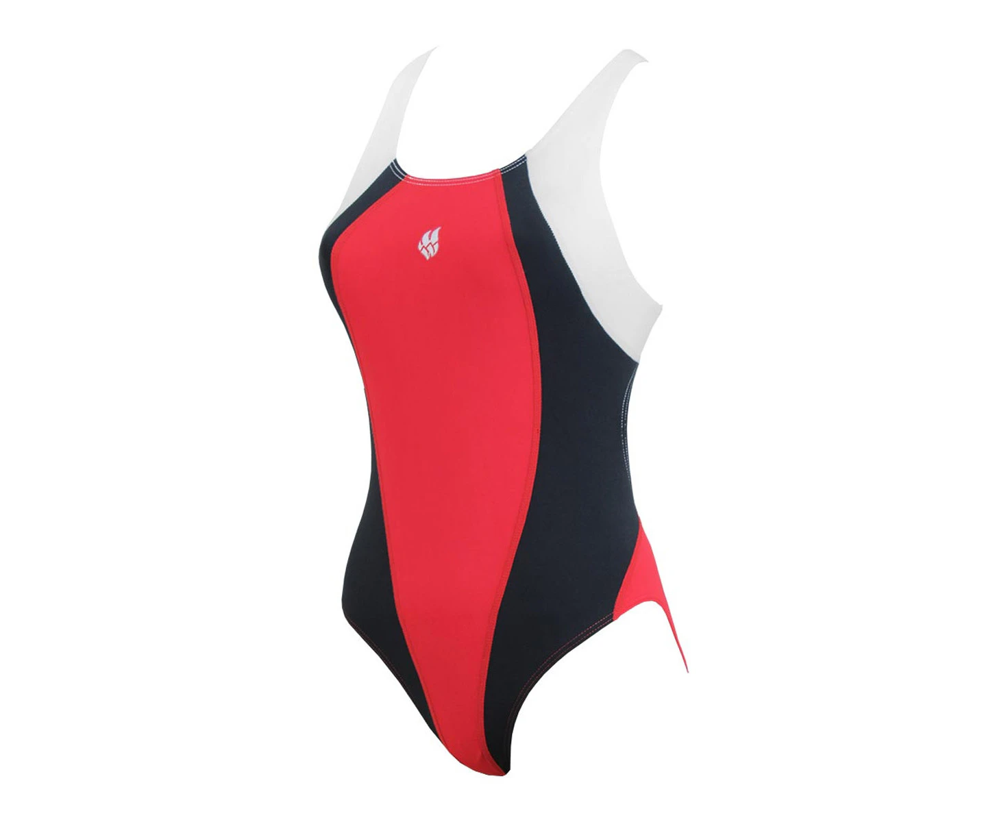 Mad Wave Womens Solution Swimsuit - Red / Black - Red