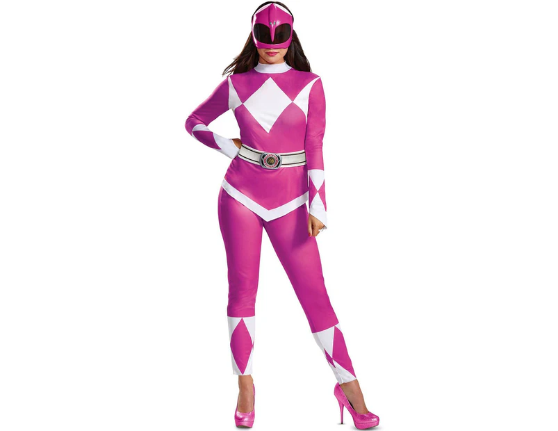 Deluxe Pink Power Ranger Women's Costume Womens