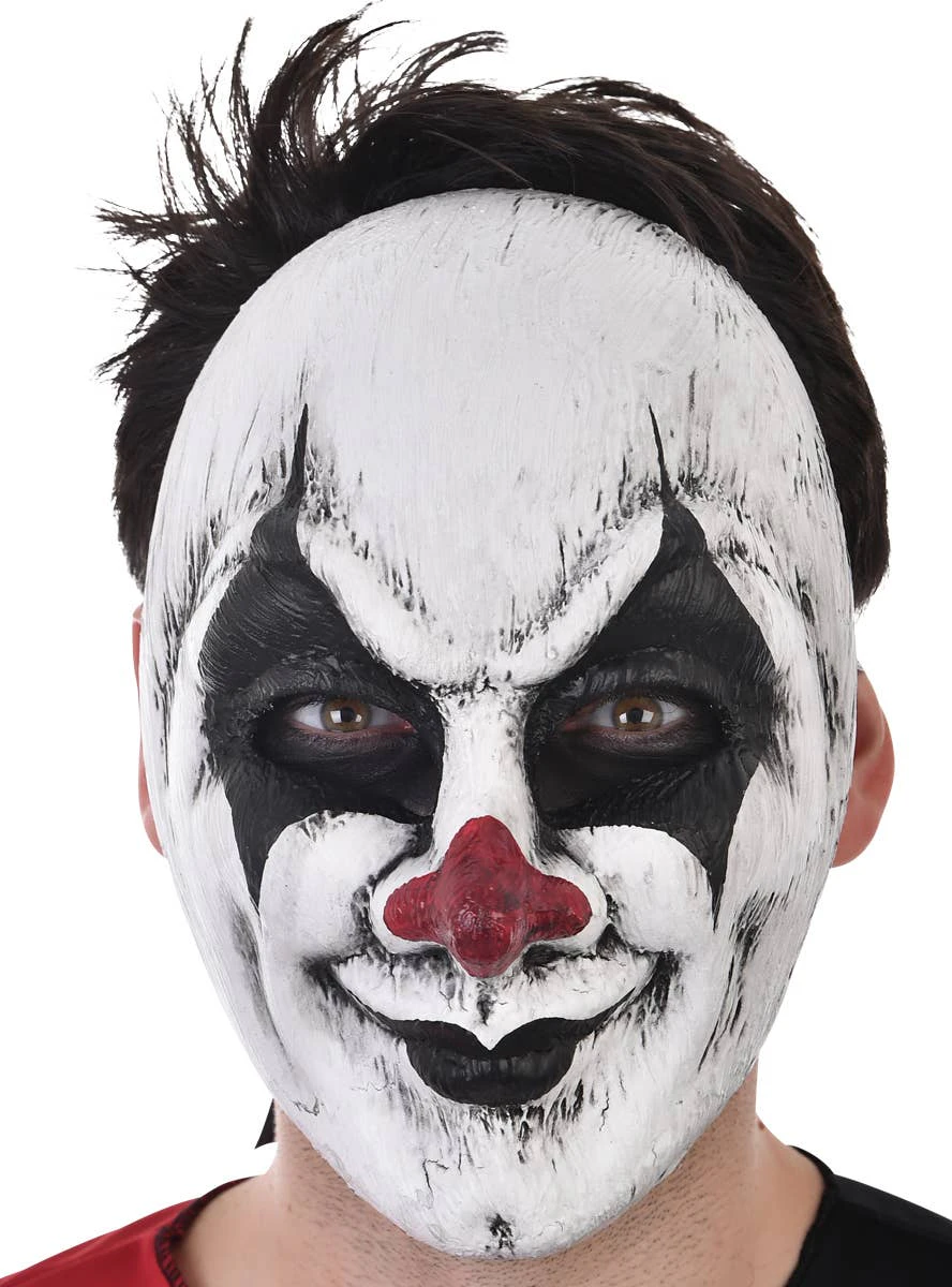 Unnerving Scary Clown Halloween Costume Mask - Genuine Tom Foolery - New