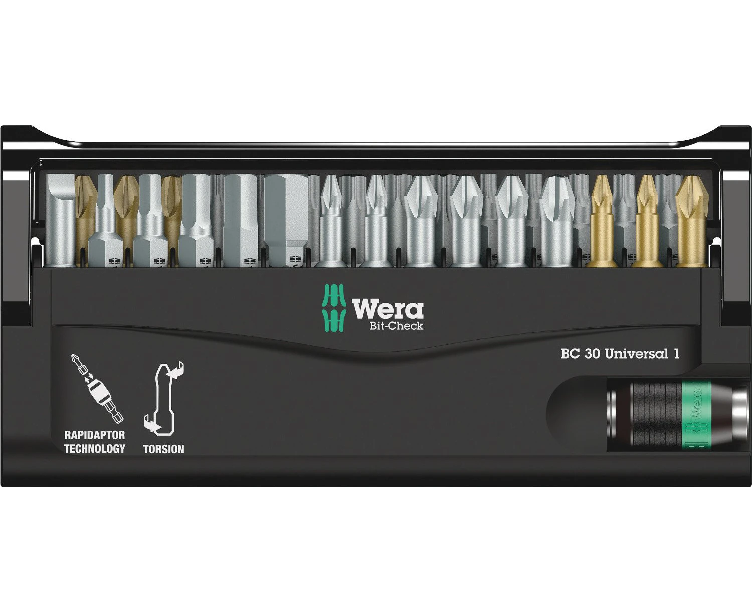 Wera Bit-Check 30 Piece Universal 1 Bits Kit