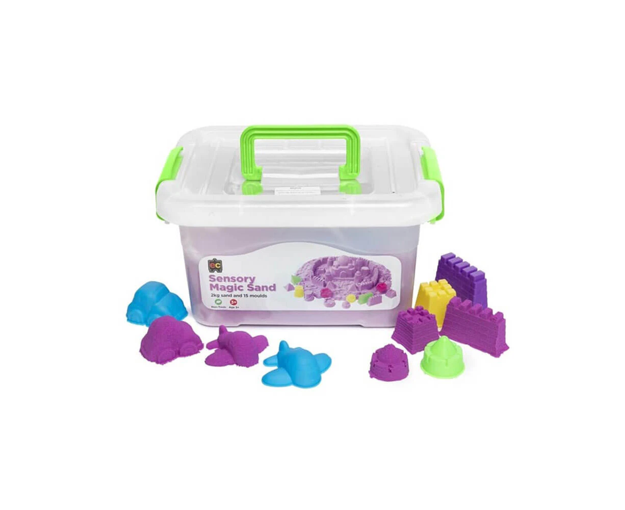 EC Sensory Sand with Moulds 2kg - Magic Purple