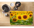 3D Sunflowers Field 121 Game Non Slip Rug Mat Photo Carpet