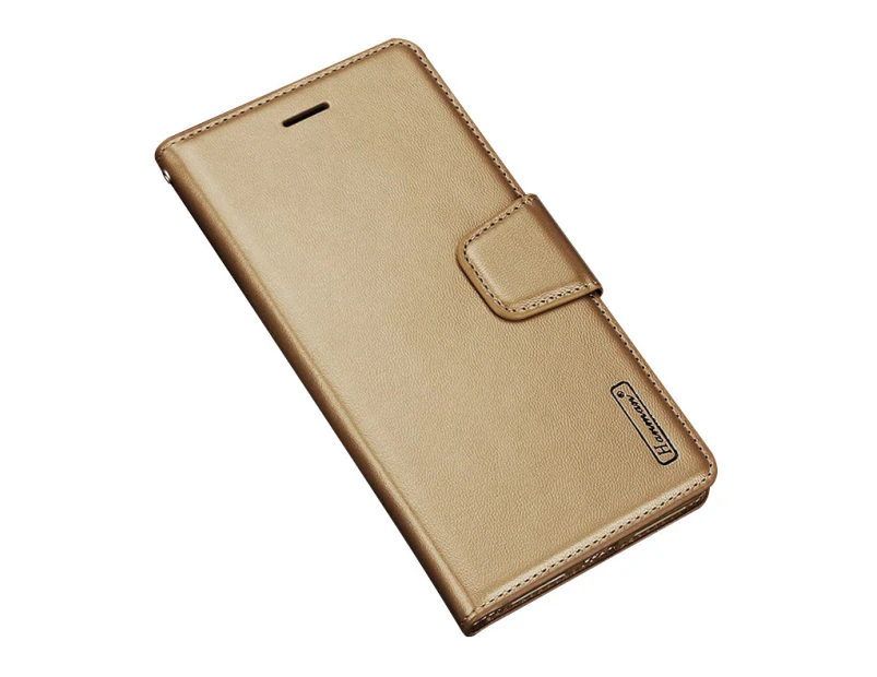 For Samsung Galaxy S21+ 5G / S21 Plus 5G Luxury Leather Wallet Flip Case Cover - Gold