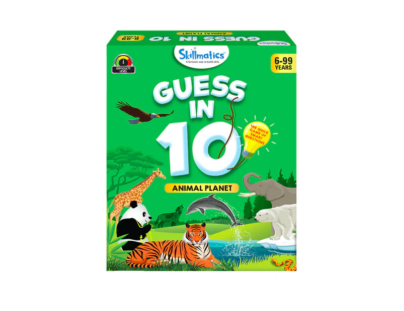 Skillmatics Guess in 10 Animal Planet - Children Learn about Animal Characteristics in Fun Game