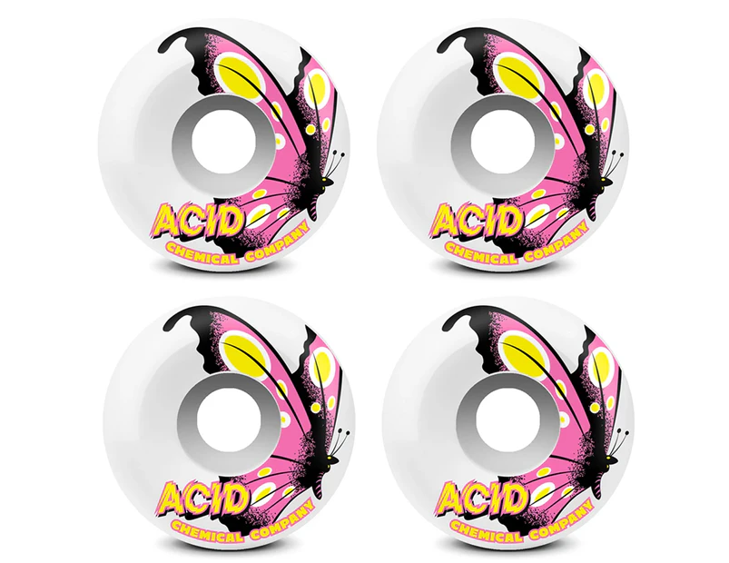 Acid Wheels Type A 52mm (99a) Butterfly White
