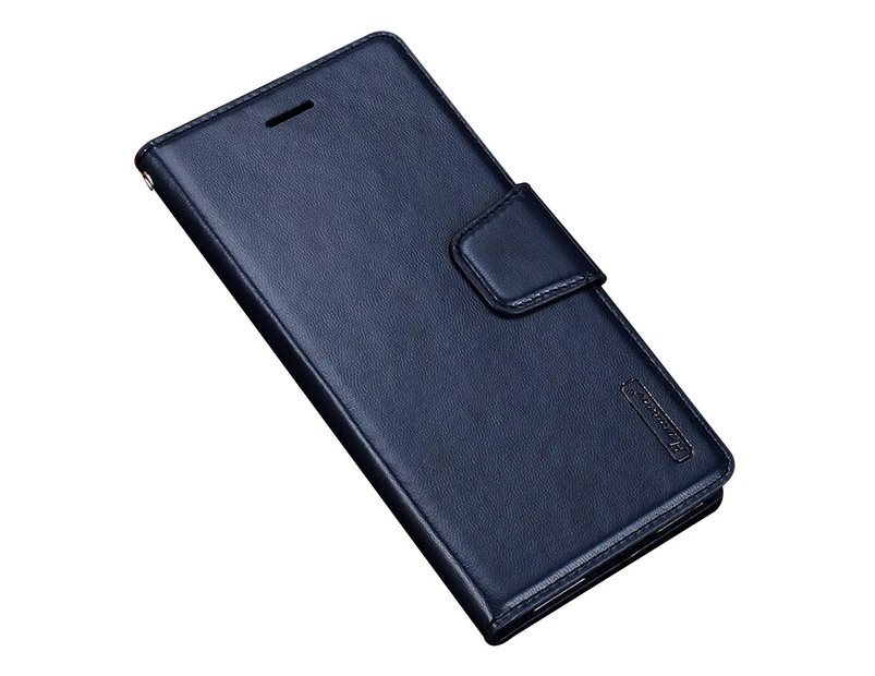 For Samsung Galaxy S21 Ultra 5G Luxury Leather Wallet Flip Case Cover - Dark Blue