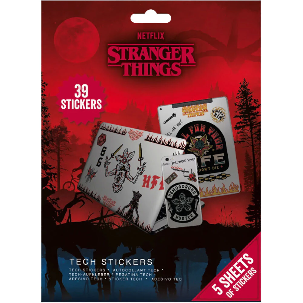 Stranger Things Tech Stickers Battle