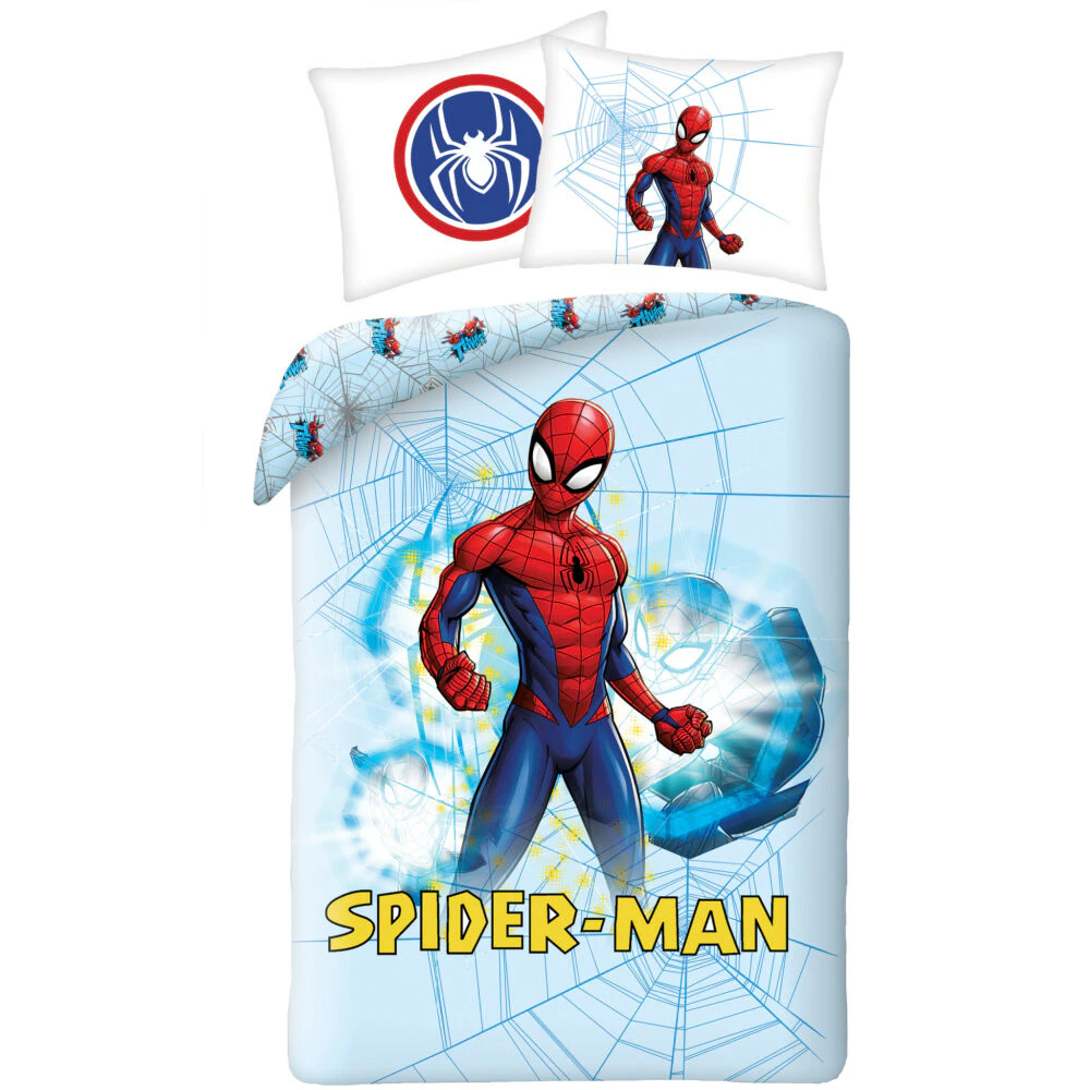 Spider-Man Web Kids Quilt Cover Single Bed