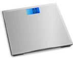 Electronic Digital Backlit Glass Body Bathroom Scale 180KG scales Gym Weight silver