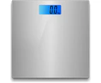 Electronic Digital Backlit Glass Body Bathroom Scale 180KG scales Gym Weight silver