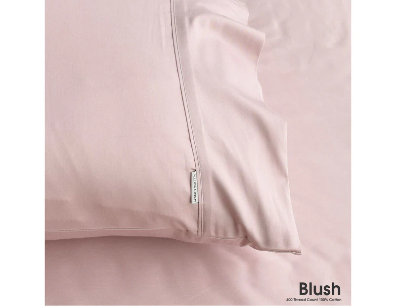 400 Thread Count Sheet set Blush Single Bed