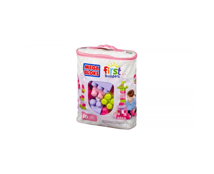 Mega Bloks First Builders Pink 60 piece bag