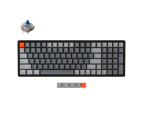 Keychron K4v2 Hot Swappable Bluetooth Keyboard RGB Backlit Aluminum Frame Wireless/Wired 100 Keys Compact Mechanical Keyboard for Mac Windows (Blue Switch)