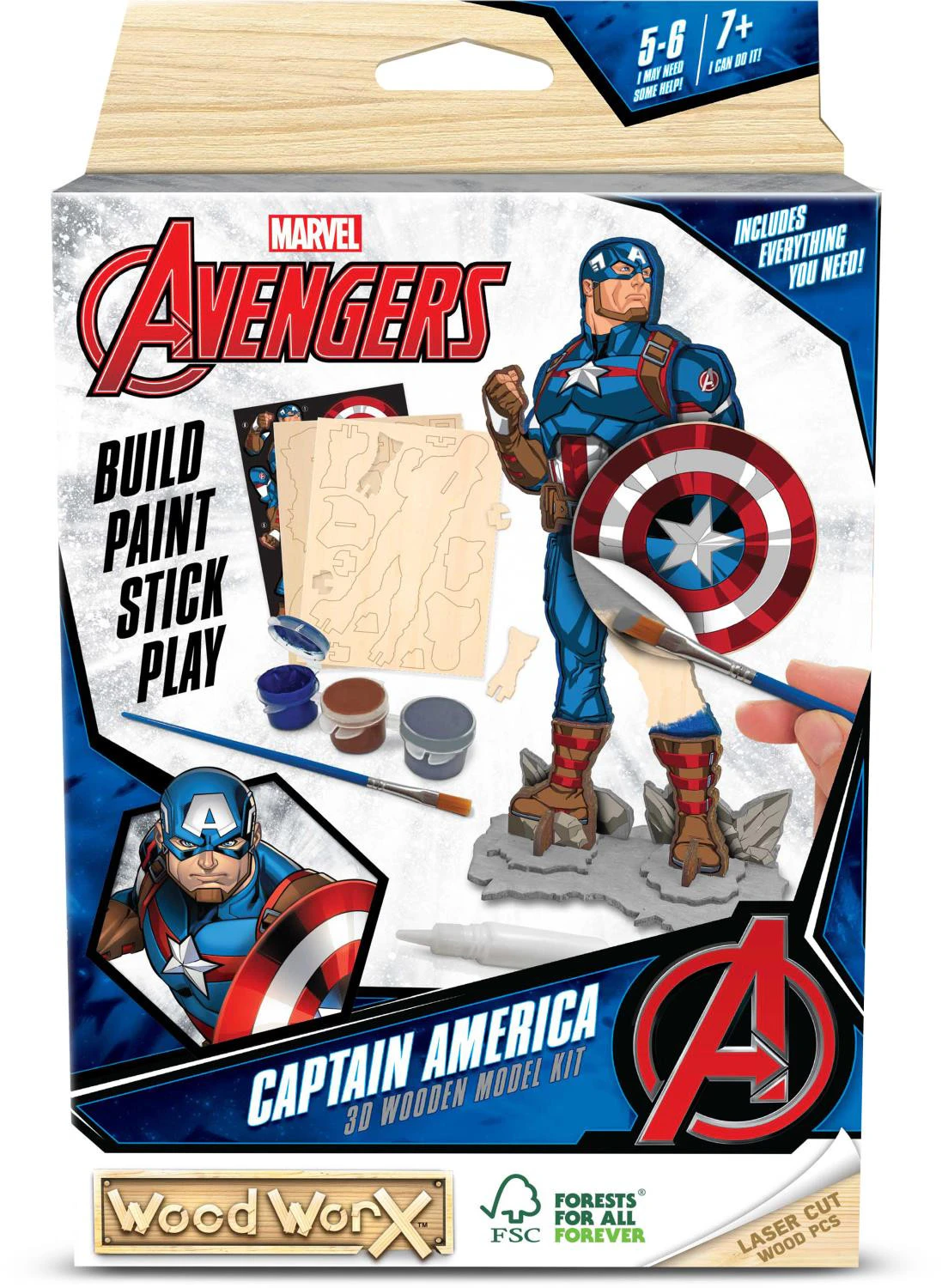 Wood WorX Marvel Captain America