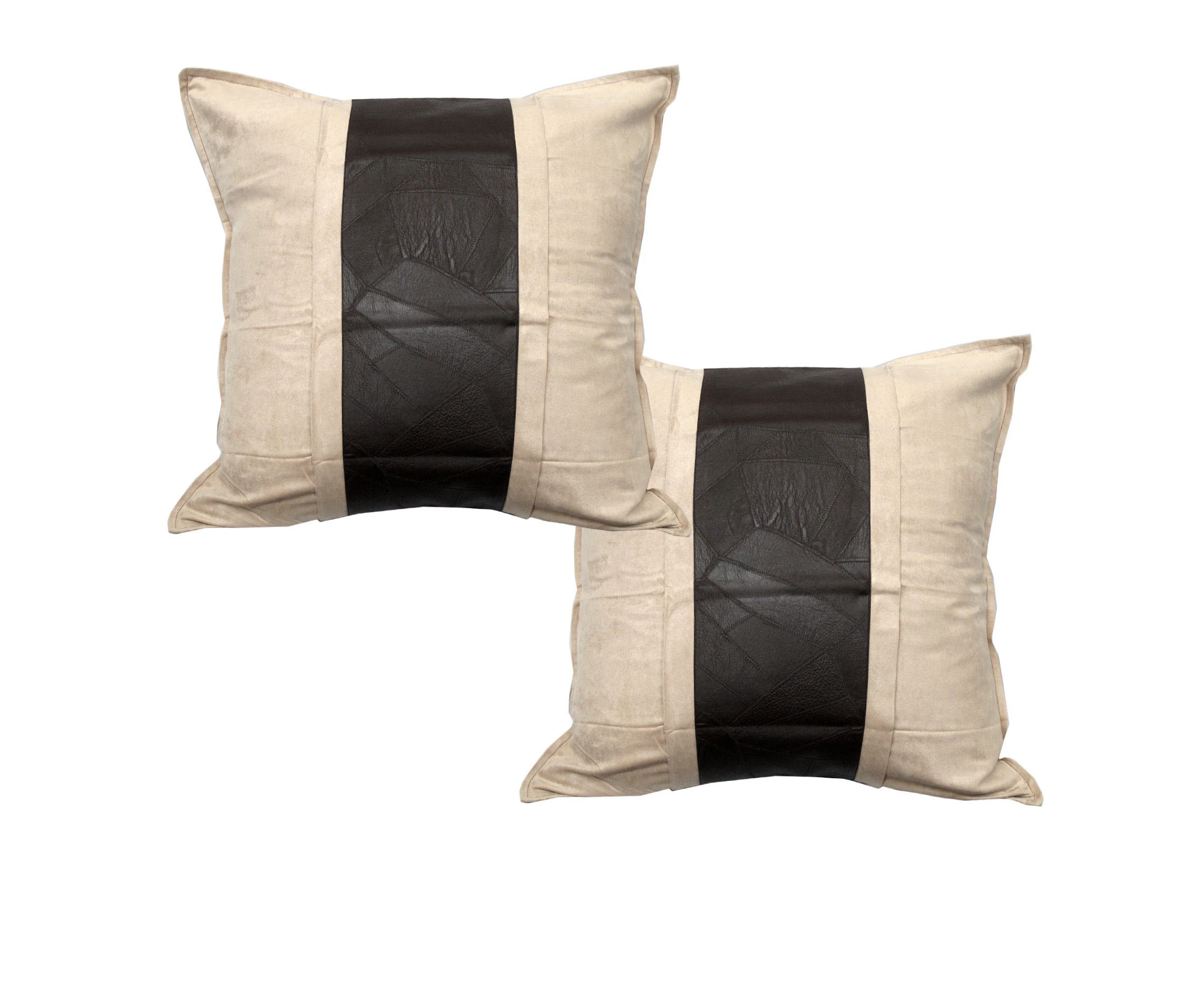 Phase 2 Pair of European Pillowcases Studio Latte/ Chocolate