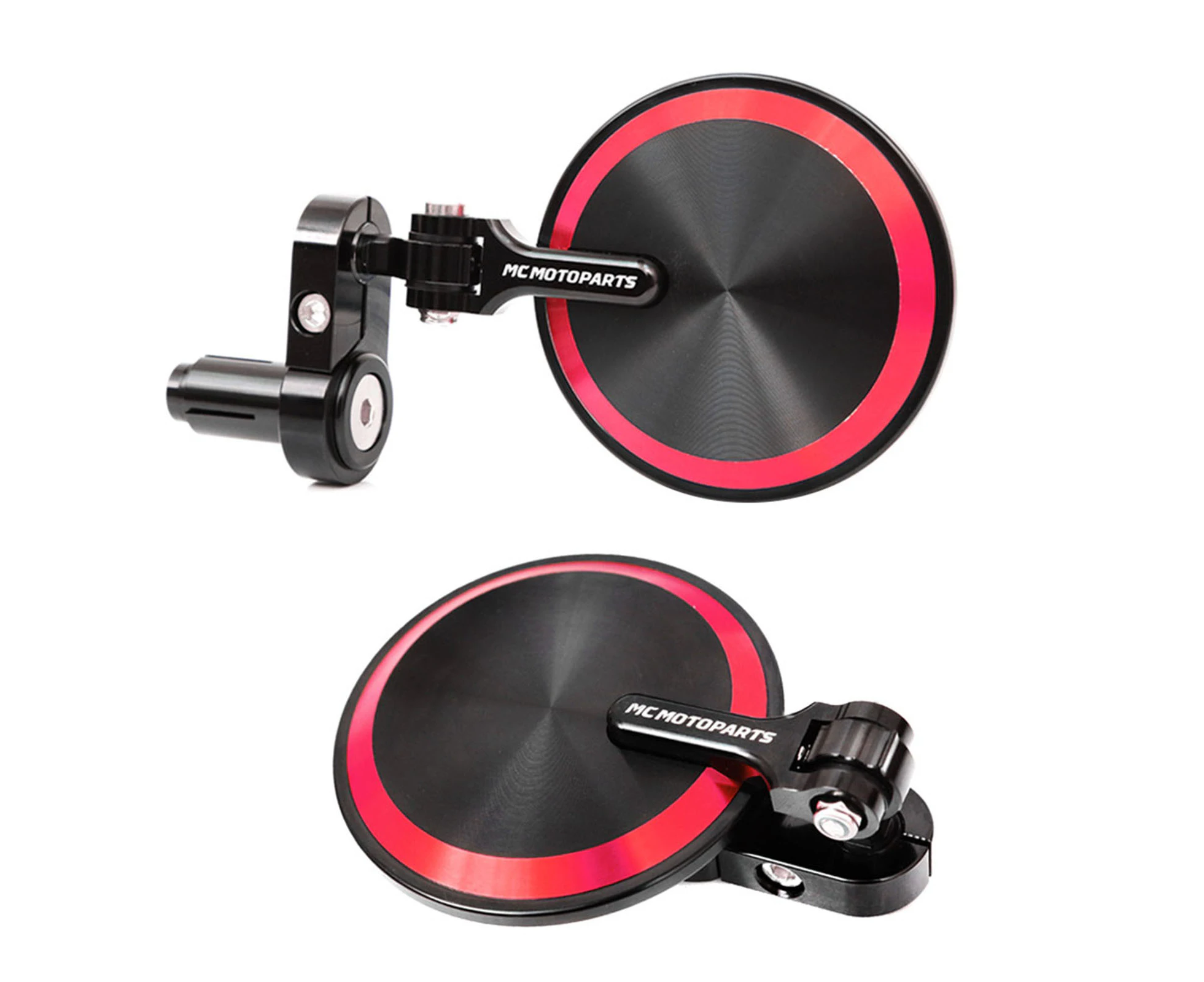 Red CNC Reborn Bar End Mirrors Folding For Aprilia TUONO V4 1100 RR 2015-2019 16 17 18