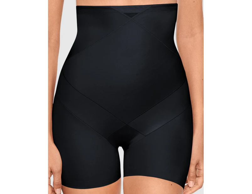 Miraclesuit Shapewear Tummy Tuck Firm Control Ultra High Waist Shapewear Shorts in Black