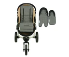 Keep Me Cosy Pram Liner & Baby Head Support Set - Ink Spot