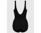 Miraclesuit Swim Women's Rock Solid Regatta High Neck Tummy Control Swimsuit in Black