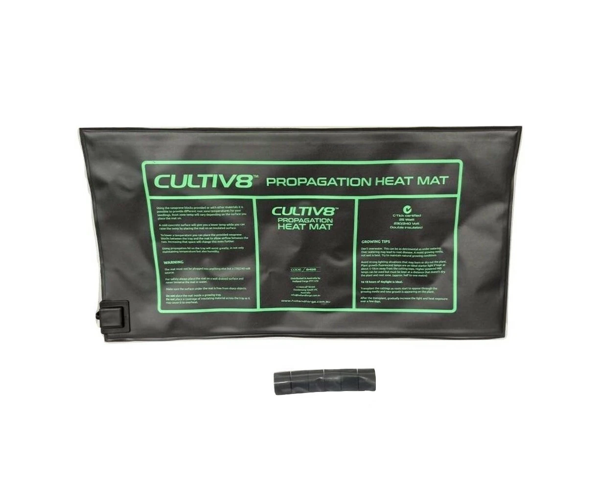 Cultiv8 Large Flexible Double Insulated 25C Heat Mat for Seed Propagation Tray