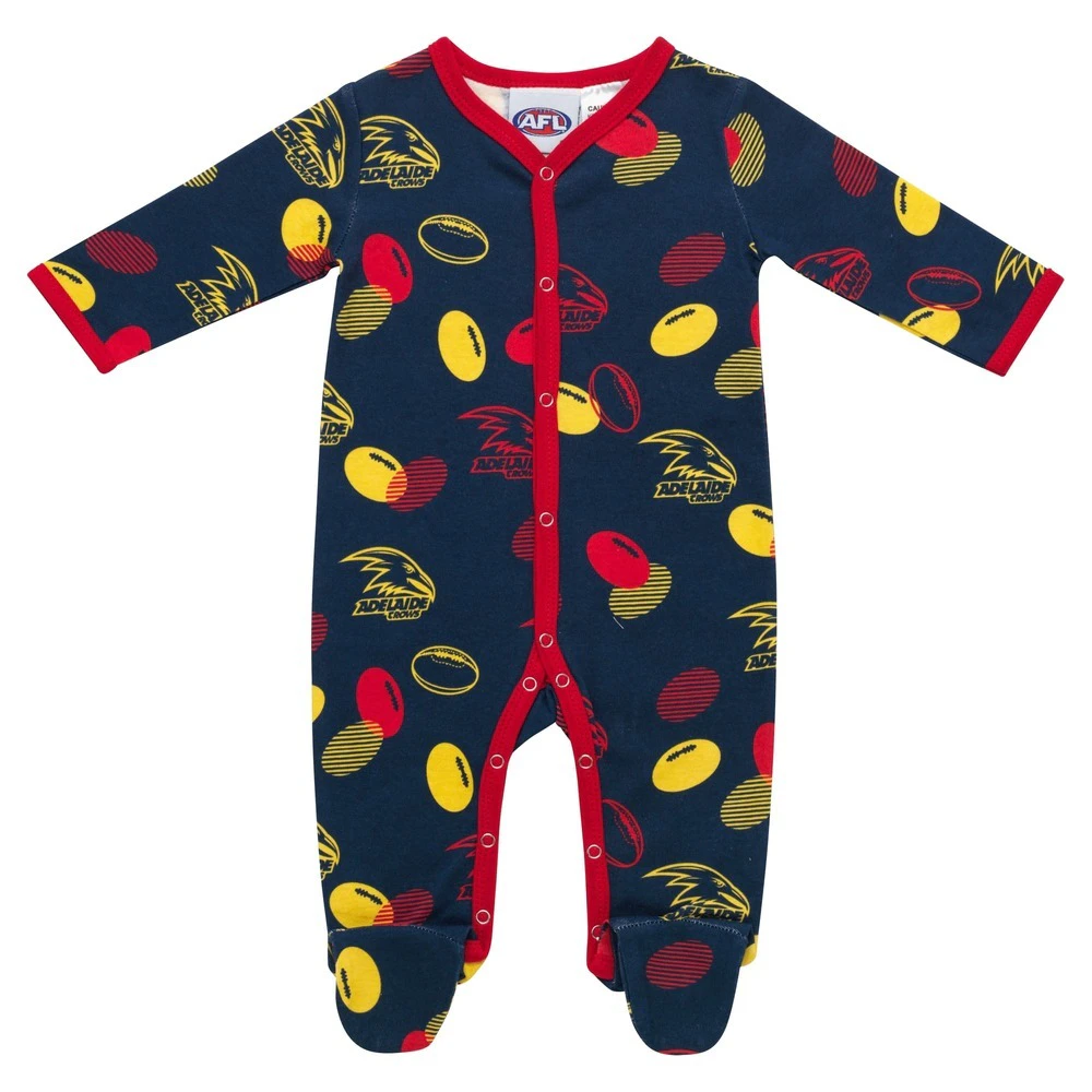 Adelaide Crows AFL Babies Coverall :Size Babies 1