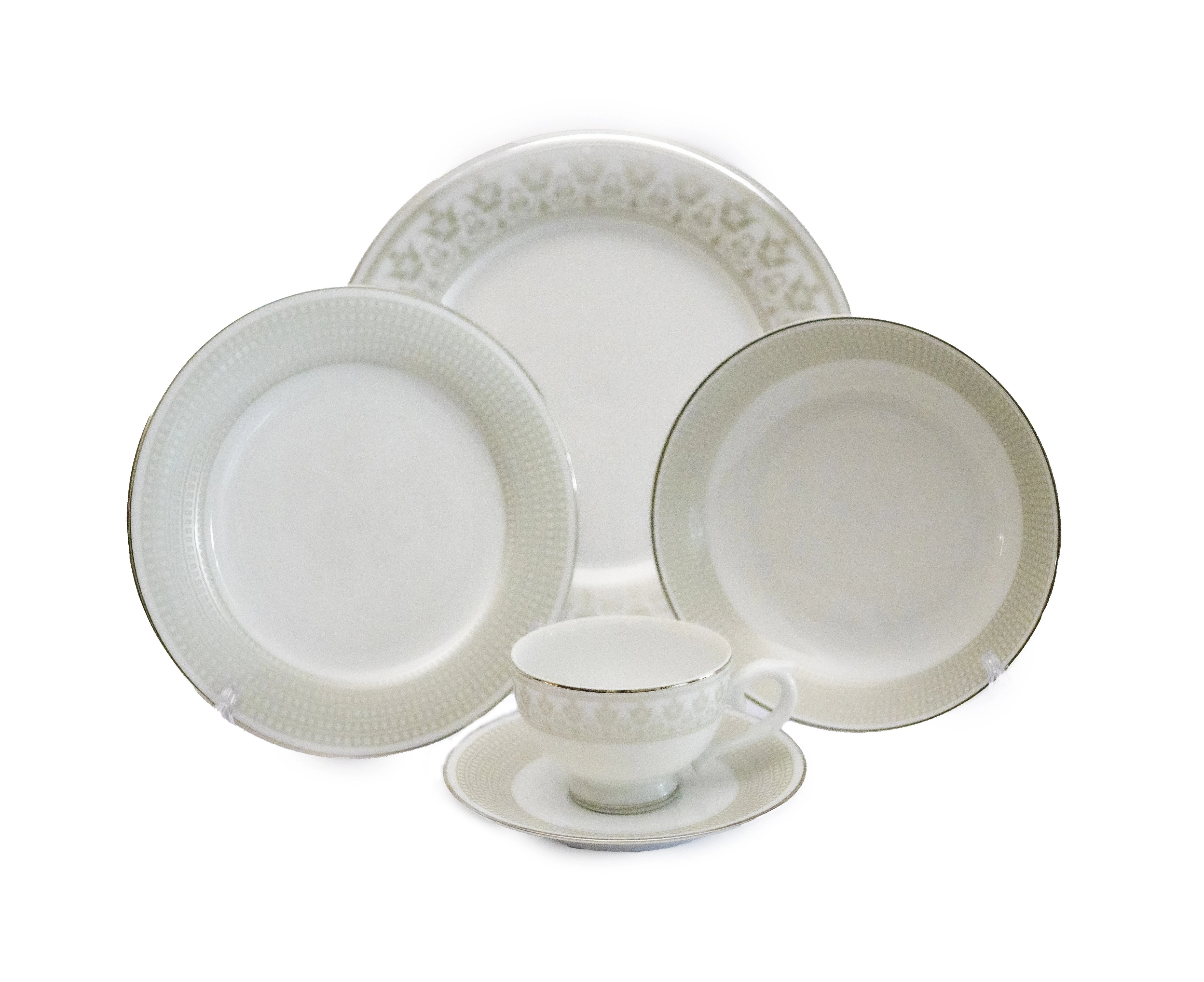 Dankotuwa Dilini Platinum 20pcs Dinner Set