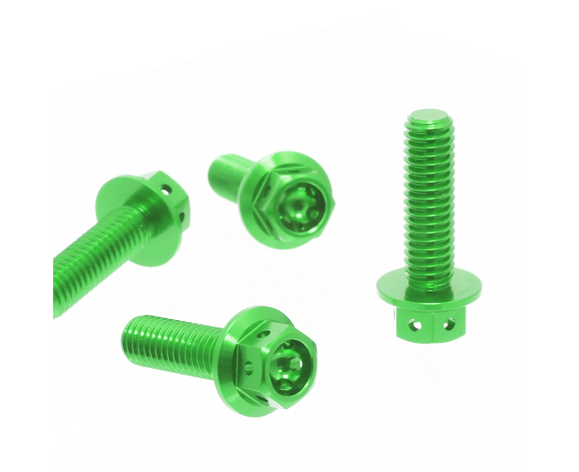 Green 4pcs Brake Master Cylinder Bolts For Kawasaki Z1000 14-17 16 15