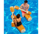 4Pcs Inflatable Battle Logs Toys Floating Pool Toy