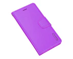 For Samsung Galaxy S21 5G Luxury Leather Wallet Flip Case Cover - Purple