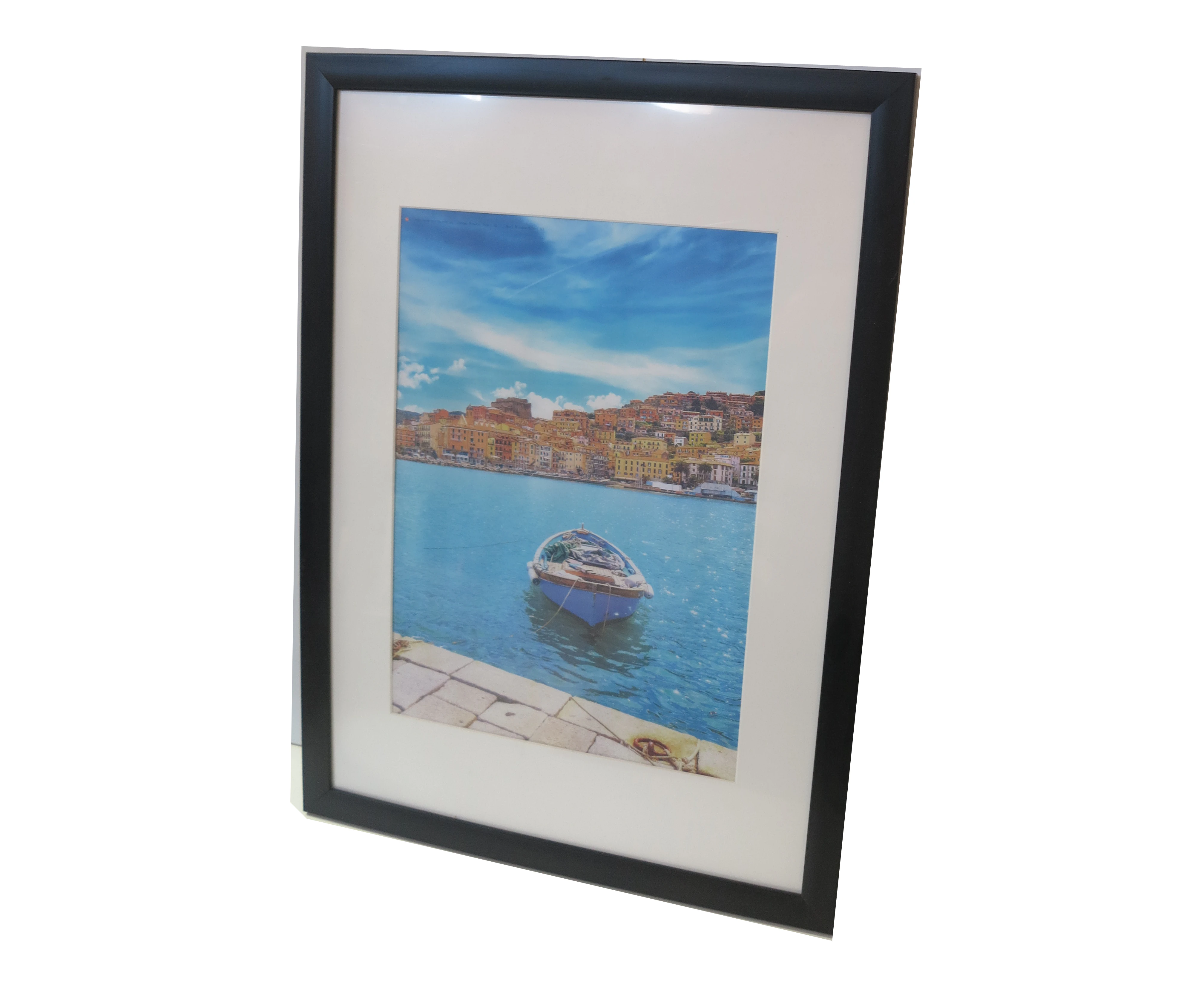 Picture Frame  20X28" Mat Border For Photo  16X22" Black Color