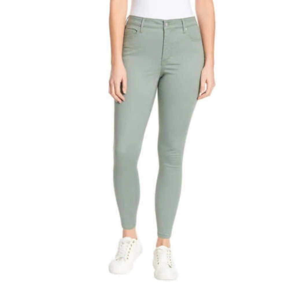 JESSICA SIMPSON Women's High Rise Skinny Ankle Jeans | Olive Green