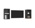 vidaXL Wall-mounted TV Cabinets 2 pcs Grey Engineered Wood